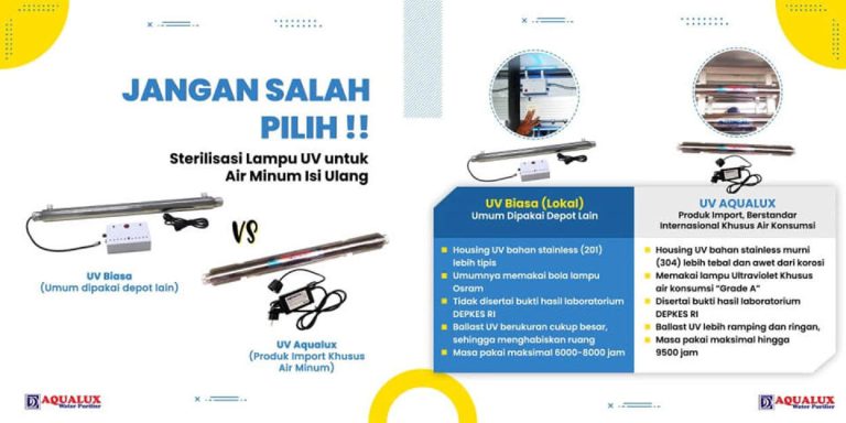 Perbedaan UV Depot Air AQUALUX